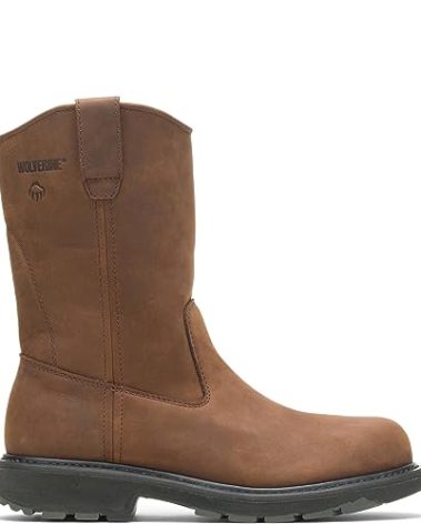 Wolverine mens DD Work Wellington Dark Brown 7.5 XW US