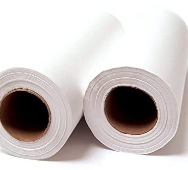 TIDI 612 Avalon Single-Use Chiropractic Headrest Paper Roll, White, 12” x 125’ (Pack of 12) ― Premium Crepe Paper ― Hygienic Barrier ― For Chiropractic Offices & More ― Medical Supplies