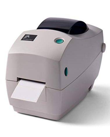 ZEBRA TLP2824 Plus Thermal Transfer Desktop Monochrome Printer Print Width of 2 in Serial and USB Port Connectivity 282P-101110-000