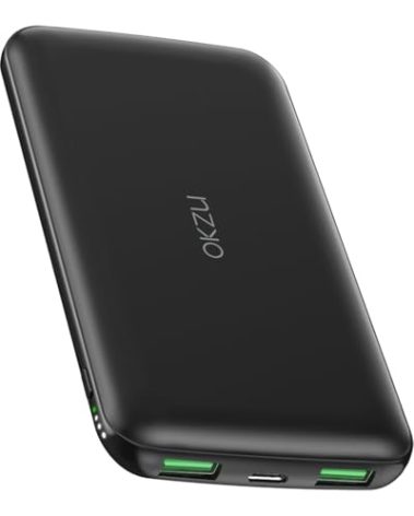 OKZU 5V 2A Power Bank for Heated Vest, Jacket, Stadium Seats, Chair, 10000mAh Fast Charging Battery Pack for USB Heated Clothing, Heated Blanket, Coat, Sleeping Bag