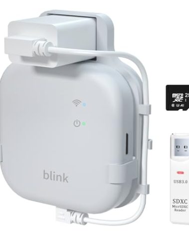Blink 256GB Micro SD Card for Blink Sync Module XR Outlet Wall Mount, Short Cable Save Space, Easy Move Mount Bracket with Reader for Blink Outdoor Indoor Security System
