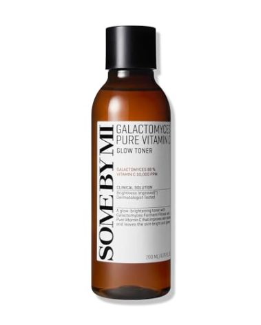 SOME BY MI Galactomyces Pure Vitamin C Glow Toner - 6.76Oz, 200ml - Korean Daily Vitamin C Face Toner for Skin Brightening - Glass Skin Routine with Skin Texture, Elasticity Care - Korean Skin Care