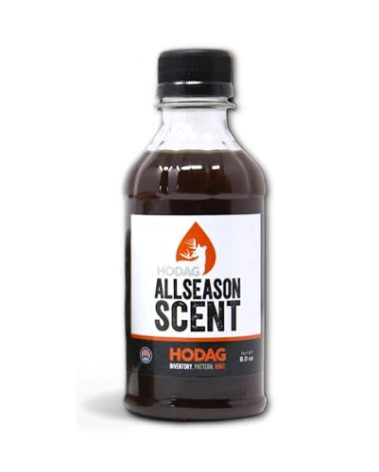 HODAG AllSeason Scent for Deer Hunting – Year-Round Whitetail Lure for Creating Mock Scrapes – Contains No Buck or Doe Urine, Glands, Estrus – Secret Recipe Rut Attractant for Hunters 8 Ounce Bottle