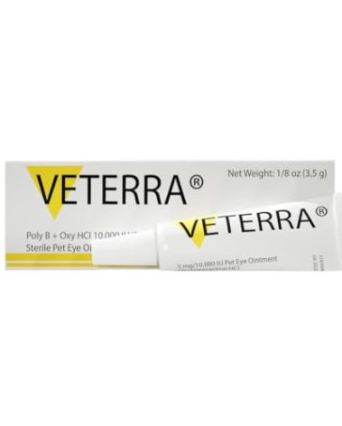 Veterra Eye Health Cream for Cats,Dogs and All Pets 1/8 oz /3.5gr