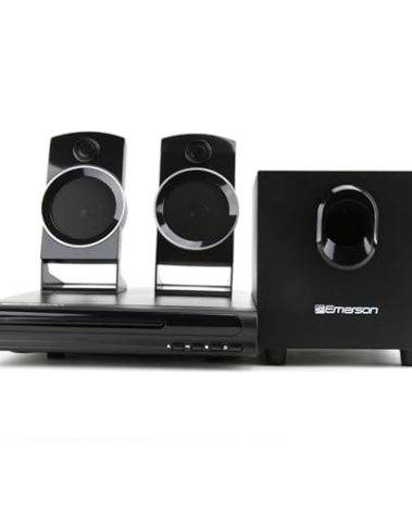 Emerson ED-8050 2.1 Channel Home Theater DVD Player and Surround Sound System with Subwoofer, HDMI Output, USB Playback, and Dual Speakers – Ideal for Immersive Movie and Music Experience