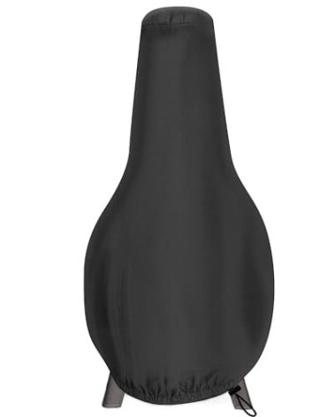 Chiminea Cover,Waterproof Fire Pit Chimenea Cover Heavy Duty 600D Oxford Protective Outdoor Garden Fireplace Covers Fits 48 X 12 X 24 Inch, Black