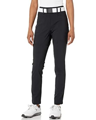 Callaway Women's Truesculpt Pull-On Tech Women’S Golf Pants, Stretch Fabric, Opti-Dri Technology, Eco-Friendly Ladies Performance Apparel (Sizes Xs-Xxl) , Caviar, Small/32" Inseam
