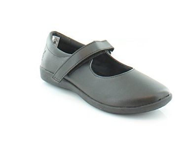 Hush Puppies unisex child Lexi Mary Jane Flat, Black, 3 Big Kid US