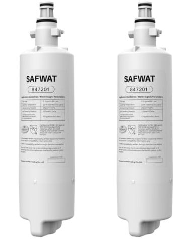 SAFWAT 847201 Replacement for Fisher & Paykel 847201 Refrigerator Water Filter (2 Pack)