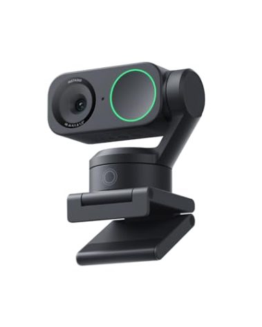 Insta360 Link 2 - PTZ 4K Webcam for PC/Mac, 1/2" Sensor, AI Tracking, HDR, AI Noise-Canceling Mic, Gesture Control for Streaming, Video Calls, Gaming, Works with Zoom, Teams, Twitch & More