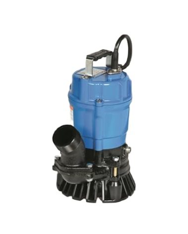 Tsurumi Pump HS2.4S Submersible Trash Pump with Agitator 1/2 HP 115V 2 in Discharge Ideal for dewatering applications with sand, solids, and other debris | 39 GPM / 2340 GPH