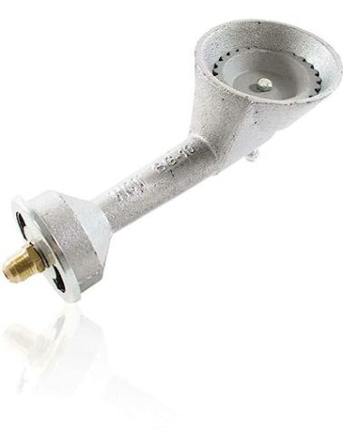 GasOne Propane High Pressure Cast-Iron Round Burner Head with Brass Fitting Orifice