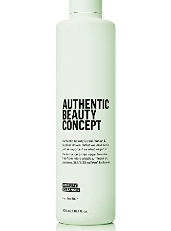 Authentic Beauty Concept Amplify Cleanser | Volumizing Shampoo for Fine Hair | Increases Body & Volume | Vegan & Cruelty-free | Sulfate-free | 10.1 fl. oz.