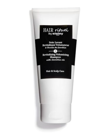 Hair Rituel by Sisley Paris Revitalizing Volumizing Shampoo with Camellia Oil - 200 mL - Gently Cleanses, Improves Look of Volume & Supports Hair and Scalp Health - Rich Foam Texture - Sulfate Free