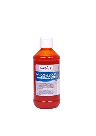 Handy Art Washable Liquid Watercolor 8 ounce, Yellow