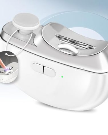 Electric Nail Clippers - 3 in 1 Baby Nail Clippers with LED & Catcher, 2-Speed Rechargeable Trimmer & Polisher, Safe Fingernail Care for Kids, Women, Seniors, Caregivers