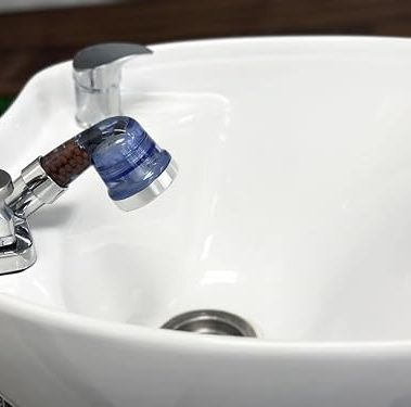 Socila Blue Sprayer Head 3 Function With Filter For Shampoo Bowl, High Pressure And Water Saving, Filter For Dry & Frizz Hair