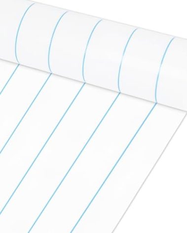 Lined Board Roll Reusable Waterproof Erasable Bulletin Board Wrinkle Resistant Poster Non-Woven Fabric Bulletin Board Roll for Classroom Decor Wrap Crafts 15.55" x12ft