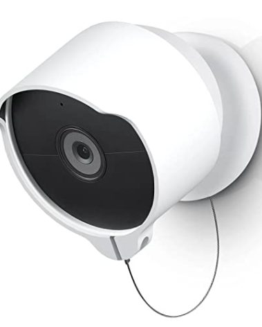 Anti-Theft Mount for Google Nest Cam(Battery), Anti-Drop Waterproof Camera Protective Cover with Security Chain Cable,Lock Accessories for Google Nest Cam Outdoor/Indoor, Battery (Camera Not Included)
