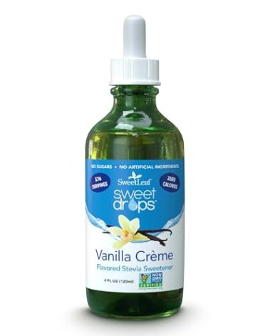 SweetLeaf Drops Liquid Stevia Sweetener, Vanilla Creme, 4 Oz