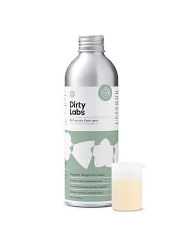 Dirty Labs | Signature Scent | Bio-Liquid Laundry Detergent | 32 Loads (8.6 fl oz) | Hyper-Concentrated | High Efficiency & Standard Machine Washing | Nontoxic, Biodegradable | Stain & Odor Removal