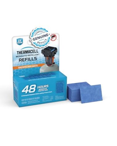 Thermacell Mosquito Repellent Refills; Compatible with Thermacell Backpacker; Highly Effective, Long Lasting, No Spray, Scent, or Mess; 15 Foot Zone of Mosquito Protection