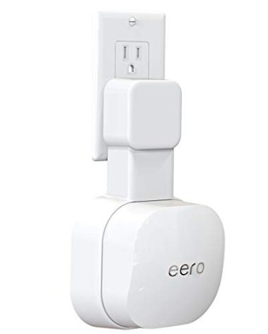 Outlet Wall Mount Only for eero 6 & eero 6+ mesh Wi-Fi System, No Messy Wires & Space Saving Outlet Mount Holder for eero 6 Extender (1 Pack)