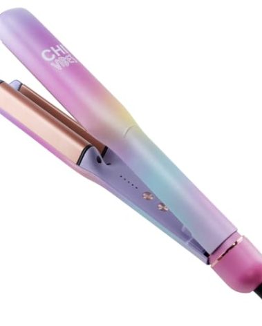 CHI Vibes Wave On Multifunctional Waver, Curling Iron Creates Long-Lasting Frizz-Free, Crimp-Style Waves & Loose Beachy Curls for All Hair Types