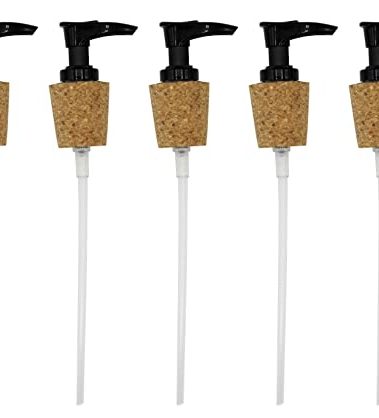 Creative Hobbies Black Pump Dispenser with Cork Stopper for Easy Press-in Fit (Pkg/5)