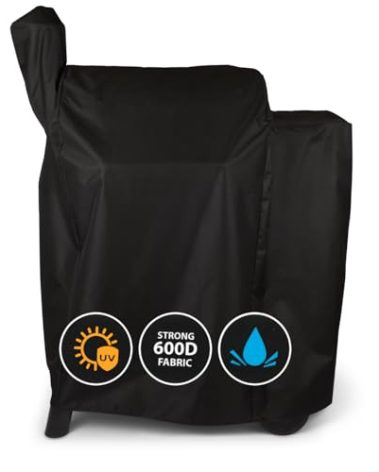 Grill Cover by Grillman, Black, 41 Inch, BBQ Outdoor Grill Covers, Charcoal & Gas Grills, Waterproof, Rip-Proof, Weather-Resistant, Anti-UV, Barbecue Cover for Traegar 22/575 Series, Pro 22, Z, etc