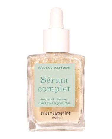Manucurist - Complete Serum, Care for Damaged Nails and Cuticles, Hydrates and Regenerates Nails which Break Easily, Non-Greasy Gel Texture, Up to 86.5% Bio-sourced, Made in France, 0.5 fl oz