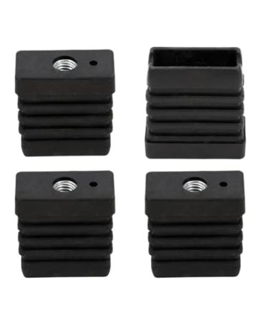 Grillflame G408-0036-W1 Grill Caster Socket Replacement Parts for Charbroil Wheel 463243518 463342119 463245917 - 1/2" Thread Stem Plastic Caster Socket Insert, 4pcs