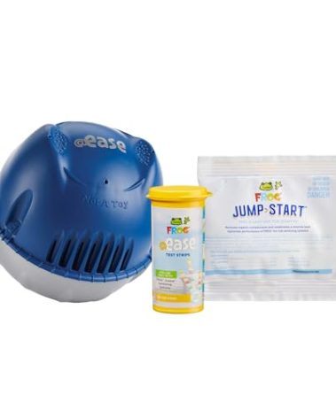 FROG @Ease Floating System for Hot Tubs - Quick & Easy Self-Regulating Hot Tub Sanitizer - Hot Tub Maintenance System with Sanitizing Minerals & SmartChlor Technology