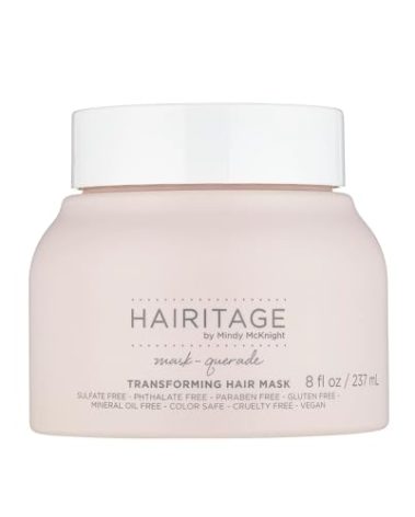 Hairitage Moisturizing Argan Oil Hair Mask Treatment for Anti-Frizz and Hydration - Deep Conditioning Curl Repair Mask with Shea Butter, Aloe & Soy Protein for Dry, Damaged Curly Hair - Soften & Shine