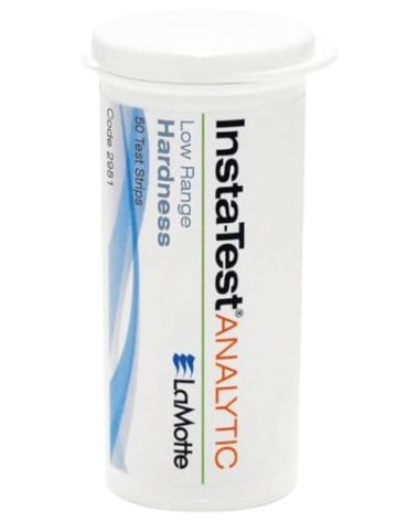 LaMotte Insta-Test 2981 Hardness Single Factor Test Strip, 0-180ppm Range (Vial of 50 Strips)