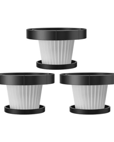 INTETURE JR400 Dust Cup Hepa 3 Packs Match with JR400 Vacuum Cleaner, White
