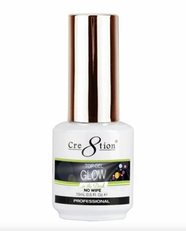 Cre8tion Glow in The Dark Soak Off Top Coat Gel Polish led uv lamp needed Curing Nail Art Nail Polish