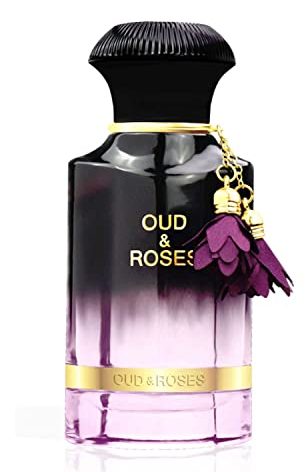 AHMED Oud & Roses 60mL Unisex Oriental Perfume for Men and Women a Woody Floral Oriental Fragrance with Oudh (Frankincense) and Rose Accords