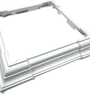 Adjustable 4 Piece Vinyl/PVC Post Trim (Fits 3" - 6.5" Posts) (3 Colors) (White)