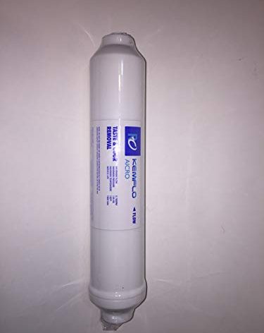 Kemflo Aicro AICRO-Q 10 inch x 2 inch GAC Inline Filter with 1/4 inch Quick-Connect Built-In