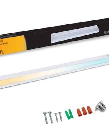 Ansen Hardwired Under Cabinet Lighting, 48in 26W LED Light for Kitchen/Closet, 1720lm, CRI>92, R9>90, Dimmable, 3 Color Temperature, 3000K/4000K/5000K(Warm White, Cool White, Daylight)