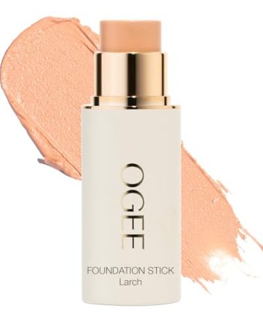 Ogee Sculpted Complexion Foundation Stick (Larch 2.25C - Light Medium, Beige Undertones) Full Coverage Foundation Makeup - Instantly Balance & Even Complexion - 70% Organic Ingredients
