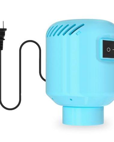 BAMCOO Electric Air Pump for Vacuum Storage Bag, Vacuum Seal Bags for Clothing Pump for Compression, Portable Vacpack Air Pump for Various Vacuum Bags for Travel Blue(Storage Bag Not Included)