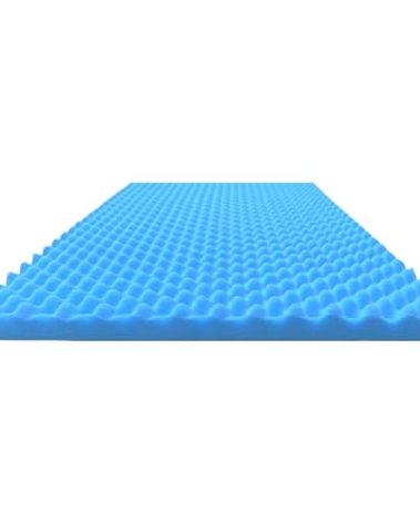 Airflow Foam Mattress Topper, Egg Crate Foam Pad, Hospital Mattress Pad and Bed Topper for Support, Pressure Relief and Weight Distribution. (Queen)