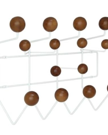 Modway Gumball Mid-Century Wall-Mounted Coat Rack in Caramel