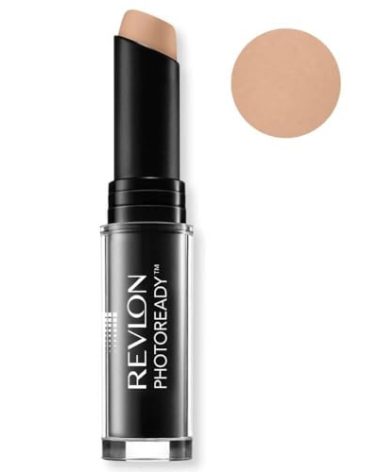 Revlon Concealer Stick, PhotoReady Face Makeup for All Skin Types, Longwear Medium- Full Coverage with Creamy Finish, Lightweight Formula, 004 Medium, 0.11 Oz