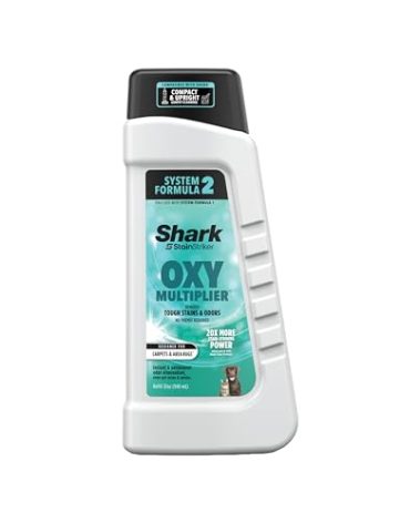 Shark StainStriker OXY Multiplier Formula for All Shark Portable & Upright Carpet Cleaners, Formulated for All Carpets, Upholstery & Area Rugs, Instantly Eliminates Odors, 32oz, EXOX32