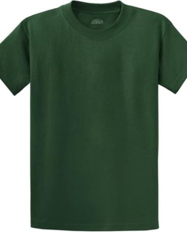 Joe's USA Men's Heavyweight 6.1-Ounce, 100% Cotton T-Shirts-6X-DarkGreen