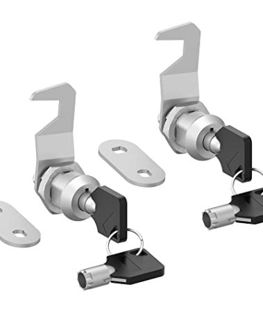 inBovoga 2 Pack Tool Box Locks, Hook Cam, Tubular Cam Lock 5/8" Keyed Alike, Toolbox Locks with Keys, Secure Your Drawer Mailbox RV Storage Door Cabinet Lock, Zinc Alloy