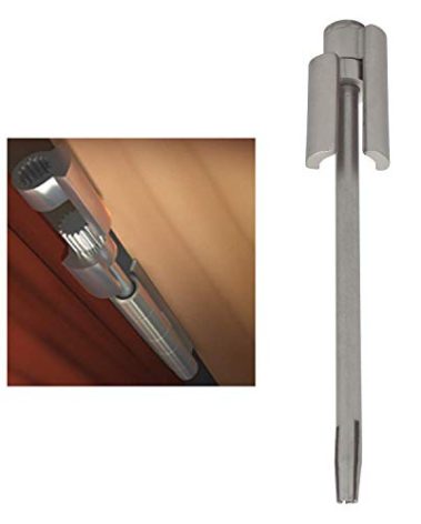 Nuk3y Door Saver 2 II Hinge Pin Stop Fits All 3" to 4-1/2" Residential Hinges (Satin Nickel)